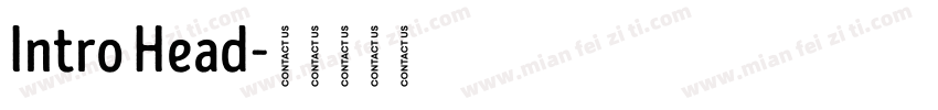 Intro Head字体转换